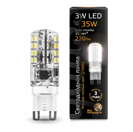 Светодиодные лампы Gauss LED 3W G9 (SS107709103)